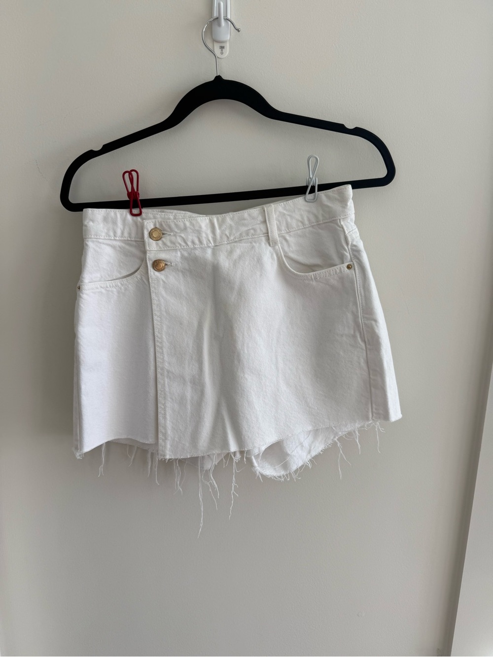 Zara White Denim Skort